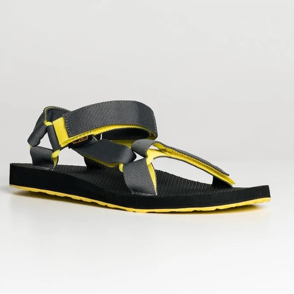 🖤🖤 Mens Teva Original Universal Sandal Grey/yellow Size 12 - Picture 3 of 5